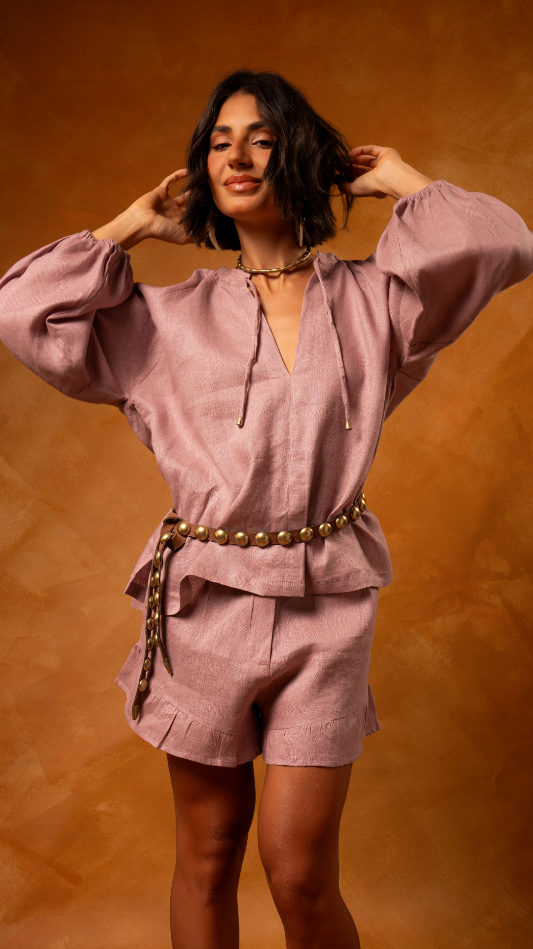Camisa Raglan Eva Mauve