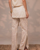 Calça c\ Saia Bordada Bobreposta Flora